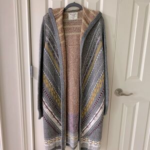Abercrombie & Fitch long hooded cardigan sweater.